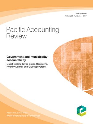 cover image of Pacific Accounting Review, Volume 29, Number 4